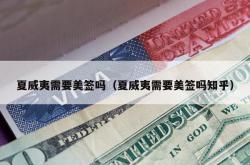 夏威夷需要美签吗（夏威夷需要美签吗知乎）