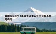 美国签证diy（美国签证电码名字可以不填写吗?）