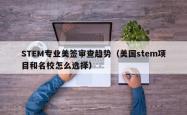 STEM专业美签审查趋势（美国stem项目和名校怎么选择）