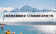 上海办理去美国签证（上海美国签证开放了吗）
