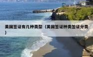 美国签证有几种类型（美国签证种类签证分类）