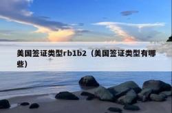 美国签证类型rb1b2（美国签证类型有哪些）