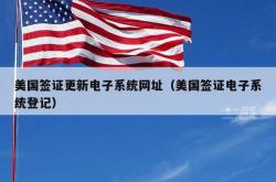 美国签证更新电子系统网址（美国签证电子系统登记）
