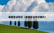 美国签证样式（美国签证样式图片）