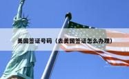 美国签证号码（去美国签证怎么办理）
