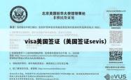 visa美国签证（美国签证sevis）