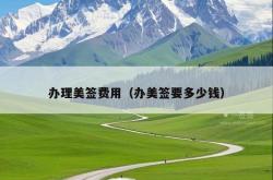 办理美签费用（办美签要多少钱）
