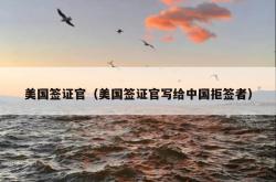美国签证官（美国签证官写给中国拒签者）
