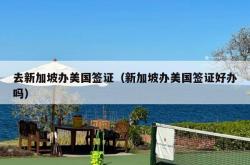去新加坡办美国签证（新加坡办美国签证好办吗）
