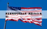 美签里电话号码怎么填（美签check 电话）