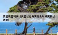 美签出签时间（美签状态每天什么时候更新状态啊）