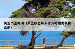 美签出签时间（美签状态每天什么时候更新状态啊）