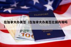 在加拿大办美签（在加拿大办美签比国内难吗）