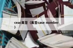 ceac美签（美签case number）