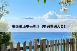 美国签证电码查询（电码查询入口）