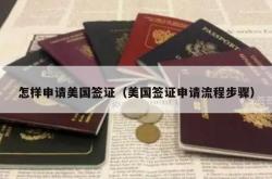 怎样申请美国签证（美国签证申请流程步骤）