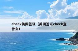 check美国签证（美国签证check查什么）