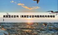 美国签证咨询（美国签证咨询服务机构有哪些）