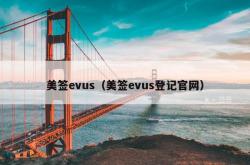 美签evus（美签evus登记官网）