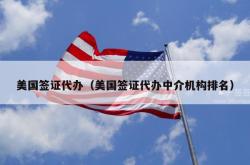 美国签证代办（美国签证代办中介机构排名）