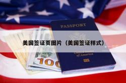 美国签证页图片（美国签证样式）