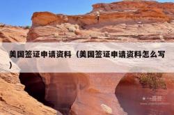 美国签证申请资料（美国签证申请资料怎么写）