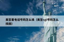 美签里电话号码怎么填（美签cgi号码怎么找回）