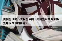 美国签证的八大拒签原因（美国签证的八大拒签原因白术的用途）