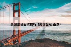 美国签证面试技巧（美国签证 面试）