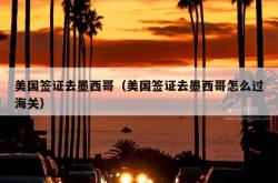 美国签证去墨西哥（美国签证去墨西哥怎么过海关）