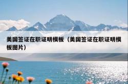 美国签证在职证明模板（美国签证在职证明模板图片）