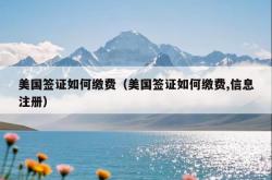 美国签证如何缴费（美国签证如何缴费,信息注册）