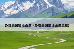 办理美国签证面试（办理美国签证面试流程）