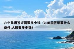 办个美国签证需要多少钱（办美国签证要什么条件,大概要多少钱）