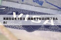 美国签证电子签注（美国电子签证过期了怎么办）