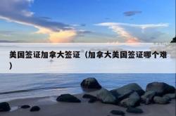 美国签证加拿大签证（加拿大美国签证哪个难）