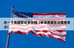 办一个美国签证多少钱（申请美国签证费用多少）
