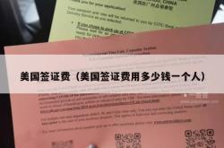 美国签证费（美国签证费用多少钱一个人）