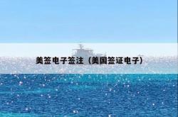 美签电子签注（美国签证电子）