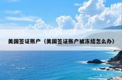 美国签证账户（美国签证账户被冻结怎么办）