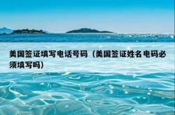 美国签证填写电话号码（美国签证姓名电码必须填写吗）
