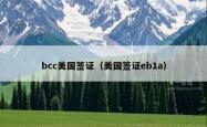 bcc美国签证（美国签证eb1a）