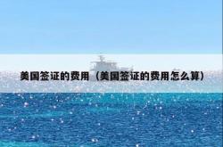 美国签证的费用（美国签证的费用怎么算）