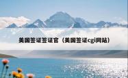 美国签证签证官（美国签证cgi网站）