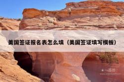 美国签证报名表怎么填（美国签证填写模板）