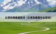 公派出国美国签证（公派出国是什么签证）