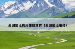 美国签证费用在线支付（美国签证服务）
