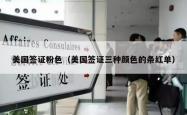 美国签证粉色（美国签证三种颜色的条红单）