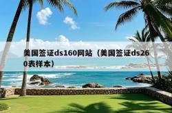 美国签证ds160网站（美国签证ds260表样本）