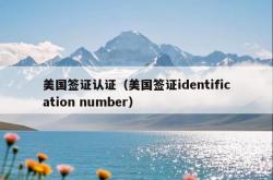 美国签证认证（美国签证identification number）